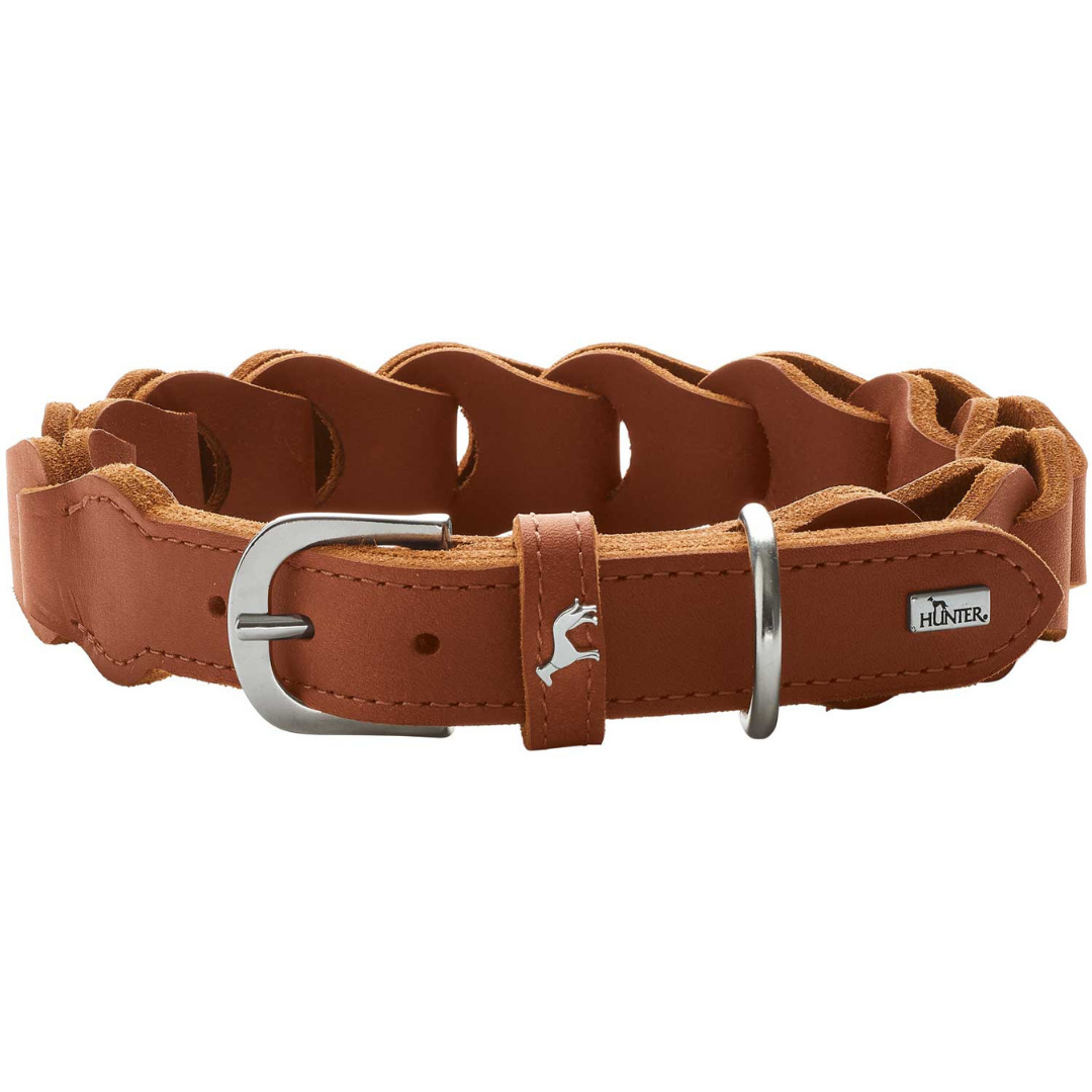 Hunter Collar Solid Education Chain Cognac