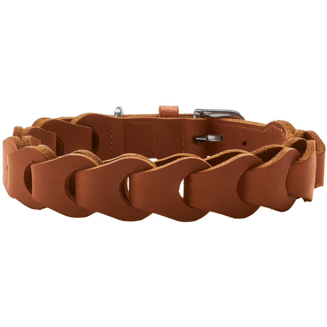 Hunter Collar Solid Education Chain Cognac